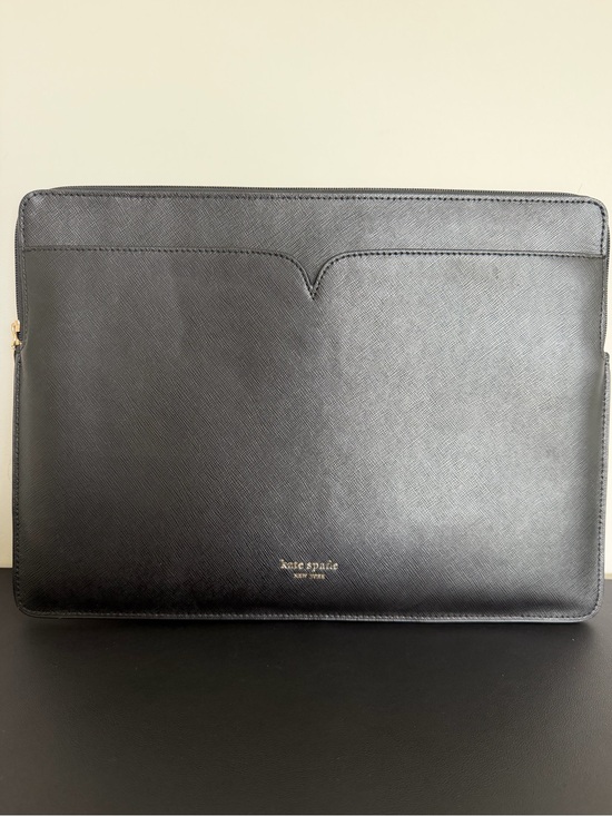 kate spade Other - Kate Spade Black Saffiano Leather Laptop Sleeve Portfolio Case